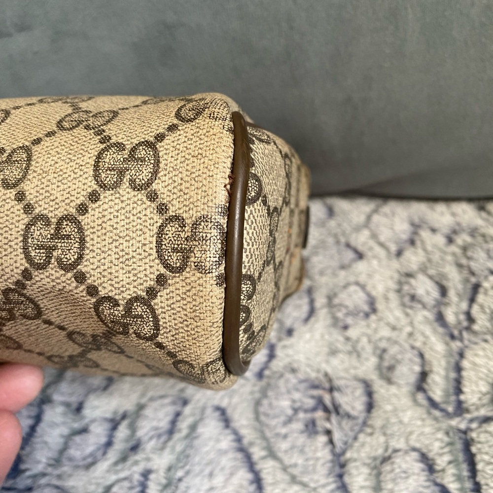 Gucci GG Men's PVC and Leather Toiletry Clutch Bag, Vintage - Picture 6 of 15